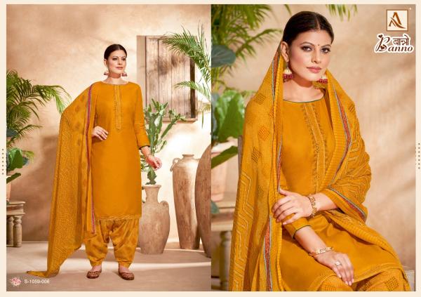 Alok Banno Festive Wear Jam Cotton Designer Dress Material Collection